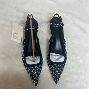 A New Day Black and White Heels with Sleek Design